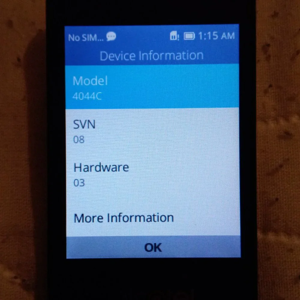 Alcatel Flip Phone